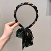Diadema de Cinta de Cadena Vintage para el Cabello para Mujer Lazo para el Cabello Atado de una Pieza Diadema Bufanda de Seda de Verano para el Cabello Tejido Tarjeta para el Cabello Cinta Accesorios para el Cabello
