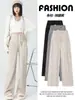 Pantalones de maternidad para primavera y otoño, cómodos para usar al aire libre, de cintura baja, con cordón, pierna ancha, adelgazantes y diseñados para dar soporte al vientre durante el embarazo