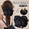 Presilha de Cabelo de Cetim Versátil com Laço Coreana para Mulheres, Presilha Doce para Coque e Rabo de Cavalo, Acessório de Cabelo para Cabelos Finos, Presilha de Tubarão para Penteados