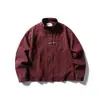Yidao Vintage 2026 Otoño Nuevo Estilo Retro Japonés Hebilla de Avión Diseño Lavado y Desgastado Holgada Chaqueta Harrington