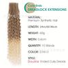 Amazon Aliexpress Lo Más Vendido Peluca Sintética de Dreadlock con Extremos Doblemente Rizados Cabello de Crochet Dreadlock Trenza Deeptwist