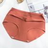 Extra Plus Fat Edition Seamless Ice Silk Malha Respirável Tamanho Grande Roupa Interior Feminina Peça Única Sexy Cintura Média Levantamento de Quadril Cuecas