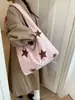 2026 Nuevo Bolso Tote con Bordado de Cielo Estrellado Estilo Coreano para Estudiantes Mujeres, Bolso de Mano Sencillo para el Trabajo y la Clase