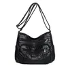 Bolso Nuevo Transfronterizo para Mujer de Cuero Suave Gran Capacidad Cruzado Bolso de Madre Multibolsillos Práctico Bolso de Hombro para Mujer