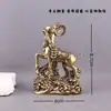 Adorno de Escritorio Oveja de la Fortuna de Latón, Oveja de la Riqueza, Manualidad Cabra de la Gran Muralla, Decoración del Hogar, Mascota de Té, Decoración de Escritorio de Oficina