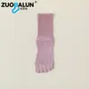 Calcetines Zobaren de Algodón de Xinjiang de Cinco Dedos para Mujer, Calcetines de Media Pantorrilla, Algodón Puro, Antibacterianos, Resistentes al Olor, Dedos Separados, Deportivos Largos, Venta al por Mayor para Mujer