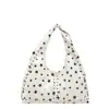 Bolso de Hombro de Nylon con Lunares Estilo Coreano Perezoso para Mujer 2025 Nuevo de Gran Capacidad Retro Relajado Bolso Versátil