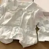 Pijama lindo con estampado de conejo para mujer, conjunto de dos piezas de verano con camiseta de manga corta y shorts, casual y adecuado para usar afuera, ropa para el hogar para niñas