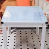 Capa de Mangote para Fogo de Assar Manta de Fogo de Assar Transparente Toalha de Mesa à Prova d'Água e de Óleo Capa de Mangote para Fogão Elétrico de Placa de Cristal PVC Capa de Mangote para Mesa de Fogo de Assar