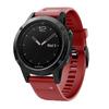 Compatível com Garmin Fenix ​​8/6/7/7X/6X/5X. Pulseira de silicone com fecho rápido e fivela preta, 22/26 mm.