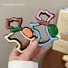 Clip para el cabello de cachorro de dibujos animados de dopamina de Liu Yifei para la parte posterior de la cabeza de mujer, clip de tiburón lindo con combinación de colores