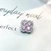 F-136 Titanium Alloy Full Diamond Four-Leaf Clover Earrings G23 Titanium Internal Thread Zircon Lip Studs Earrings Piercing Jewelry Head