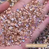 Outono e Inverno Contas de Sereia Maillard Joias de Diamante para Unhas Cor de Café Tamanho Misto Sola Lisa Pequeno Diamante Redondo Acessórios de Unha Vestíveis