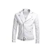 Ebay AliExpress jaqueta de couro masculina coreana primavera outono inverno slim fit jaqueta masculina de couro pu lavado para motocicleta