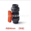 Válvula de Esfera com União de PVC Válvula de União Dupla de Tubo de PVC Válvula de Água com União Dupla de Plástico Rosca Interna Interruptor de Tubo de Água Dn25 32