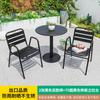 Mesas y Sillas de Balcón, Aleación de Aluminio Mesa de Té para Patio Exterior Jardín Terraza, Asientos para Cafetería de Té con Leche, Mesa y Sillas de Comedor para Exterior