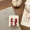 Pasador de Pelo Rojo a Cuadros con Lazo para Niños Lindo Dibujo Animado de Conejo Gato Kt Cuerda para el Cabello Dulce Pasador para Bebé Tocado