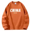 Sudadera de Cuello Redondo Nueva de Comercio Exterior para Hombre Primavera y Otoño Nueva de Moda Estudiantes Jóvenes Holgada Versátil Casual Parejas Talla Grande Superior