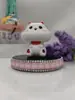 Nuevo Gato de la Suerte Mini Cabeza Grande Solar para Coche Aceite Esencial Aromaterapia Muñeca de Decoración Interior Linda Decoración Creativa
