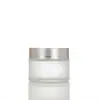 Botella de Vidrio Transparente para Crema al por Mayor Botella Vacía Botella Esmerilada para Crema Facial Botella Sellada para Crema de Ojos Botella Pequeña de Muestra Cosmética