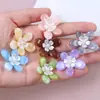 36mm Flores Gradientes Flores de Pérola Flores 3D Grampos de Cabelo DIY Acessórios de Cabelo Enfeites de Cabelo Materiais Decorativos Furos