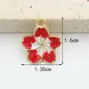 Joyería Xipeng, accesorios de bricolaje, flor perlada, estilo Ins, pendientes clásicos de cinco pétalos, collar, pulsera, colgante, llavero