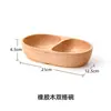 Bandeja de madera de caucho, bandeja de servicio de madera maciza estilo japonés, platos para frutas rectangulares y redondos, al por mayor para hoteles, barbacoas y servir bocadillos