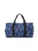 Bolsa de Viaje Portátil Simple para Deportes Fitness Gran Capacidad Bolso de Hombro Cruzado Tela Oxford Estampado de Dibujos Animados Bolsa de Viaje