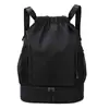 Bolsa de Basquete Masculina Mochila Esportiva com Separação Seca e Úmida Mochila de Tecido Oxford Espesso Bolsa de Treinamento de Futebol Bolsa Impermeável para Natação