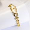 Pulsera pequeña de ojo de gato al por mayor para mujer, pulsera sencilla de oro rosa, textura casual, exclusiva transfronteriza