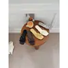 Encuentro de Primera Temporada Sandalias de Tira Fina con Punta Cuadrada y Tacón Bajo Chanclas Sandalias de Deslizamiento Retro Francés