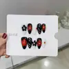 Nai Zi Unhas Usáveis Puramente Feitas à Mão Novo Modelo Outono/Inverno B276 Esculpido Pintado à Mão Estilo Francês Modelo de Exportação Adesivos de Unha Elegantes