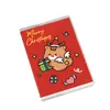 Cuaderno de Navidad de dibujos animados para estudiantes, mini cuaderno lindo tamaño de bolsillo A7, regalo de papelería navideña