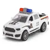 Coche de Policía de Inercia para Niños Juguete Niño Simulación Todoterreno Resistente a Caídas Coche de Bomberos Modelo de Coche Puesto Callejero Regalo Venta al por Mayor