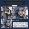 Alfombrilla de Ratón para Gaming de Belleza Anime de Gran Tamaño, Antideslizante, Bordes Reforzados, Base de Goma Engrosada para Escritorio, Personalizable con Tu Propio Diseño