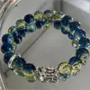 Pulseira Original de Casal Estilo Antigo Feita à Mão com Contas de Dragão e Pixiu para Homens e Mulheres, Nova Joia de Pulso Estilo Chinês