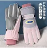 Luvas de Esqui Quentes de Inverno para Mulheres, Antiderrapantes, à Prova de Vento, Repelentes à Água, Forradas com Lã, Espessas, Compatíveis com Tela de Toque, para Ciclismo e Uso ao Ar Livre