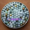 Nó Chinês DIY joias contas soltas A mercadoria jade Birmês natural Jade contas redondas tricolores cabeça d'água pé 5/7,5mm