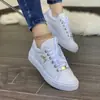 2026 Europeas y Americanas Talla Grande Transfronterizo Comercio Exterior Amazon Nuevos Zapatos de Punta Redonda Individuales para Mujer Primavera Suela Gruesa Moda Zapatos para Mujer