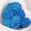 Lentejuelas Redondas de Color Láser de 30 mm con Borde Perforado, Decoración Grande para Coser a Mano