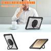 Nova Capa Protetora Transparente de TPU Anti-queda para Samsung Tab A9 A9 Plus Pulseira Suporte Giratório Capa Plana