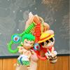 Chaveiro Pirata Luffy de Anime Fofo Pingente de Chaveiro Atacado Joias para Casal Presentes Boneca