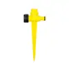 Espacio verde de césped 4/6 puntos plástico amarillo estaca de tierra riego de tierras de cultivo riego de césped riego automático boquilla rociadora pin