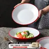 Plato de Melamina Xiangyuan, Plato para Filete Estilo Occidental, Plato de Presentación con Patrón de Roca, Plato para Guarnición de Restaurante de Hot Pot, Plato para Barbacoa, Uso Comercial
