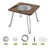 Parrilla de Barbacoa para Exterior para Uso Doméstico, Mesa de Barbacoa Plegable Portátil Sin Humo, Parrilla de Carbón para Patio Exterior Preparación de Té