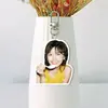Llavero de Acrílico Blanco de Doble Cara Candy Yoon Colgante para Bolsa Colgante para Mochila Mercancía de Celebridad con Fotos