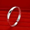 Pulsera Clásica de Moda con Forma de Corazón de Concubina Imperial para Mujer, Pulsera Personalizada de Estilo Étnico con Superficie Abierta Estampada, Joyería de Plata al por Mayor