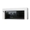 Puerta de Garaje de Vidrio Templado, Cortina Enrollable Eléctrica Inteligente de Aleación de Aluminio Anti-Mirada, Juego Completo de Puertas Basculantes de Garaje, Puerta Transparente