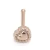 Venta directa de fábrica transfronteriza galvanizado de acero inoxidable moda europea y americana barra recta 5 barras 7 barras y así sucesivamente joyería de piercing en la nariz