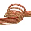 Corda Escama de Dragão Colorida com Fio de Ouro de 32 Fios Corda Trançada 5mm Poliéster 900D Pulseira Joias DIY Pulseira de Corda para Mãos